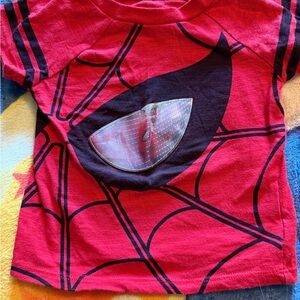 Marvel Red and Black Spider Costume Shirt for Kids